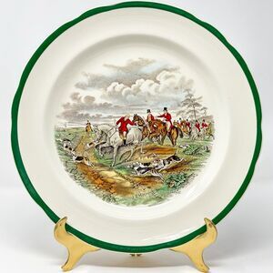 Vintage Copeland Spode “The Find” Fox Hunt Plate English Country Decor